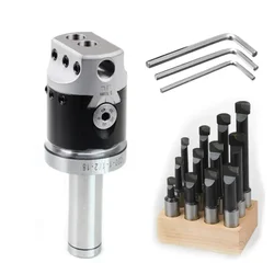 Cabeça chata com Hex Wrench Holder, Torno Boring Bar, Máquinas-ferramentas de trituração, F1 Tipo, 2 