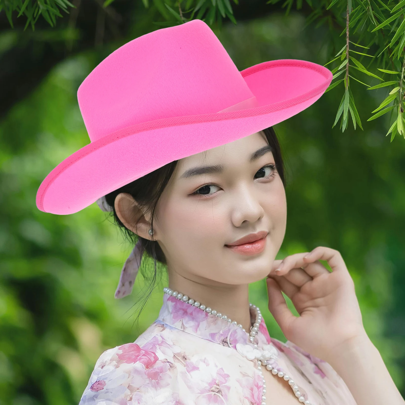 

Cowboy Hat Western Cowgirl Costume Accessories for Party Cosplay Little Girls Pink Hats Miss