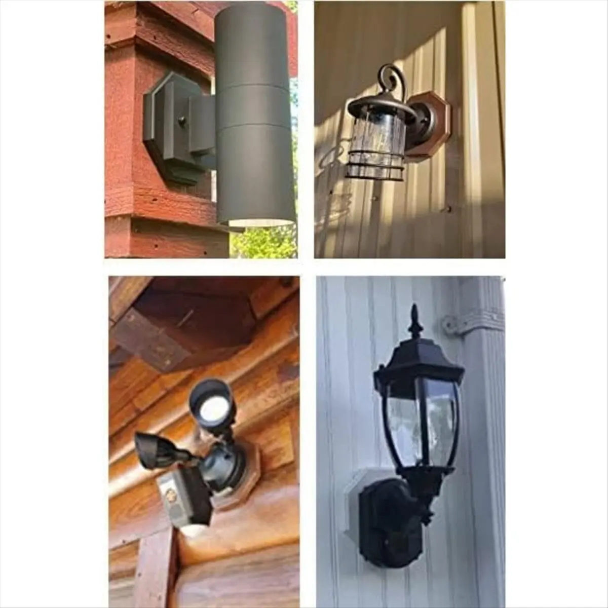2026 + 2Pack Siding Mounting Block 8161,Vertical Siding Lamp Octagon Mounting Kit with Built-in Box for Outdoor Smooth Flat