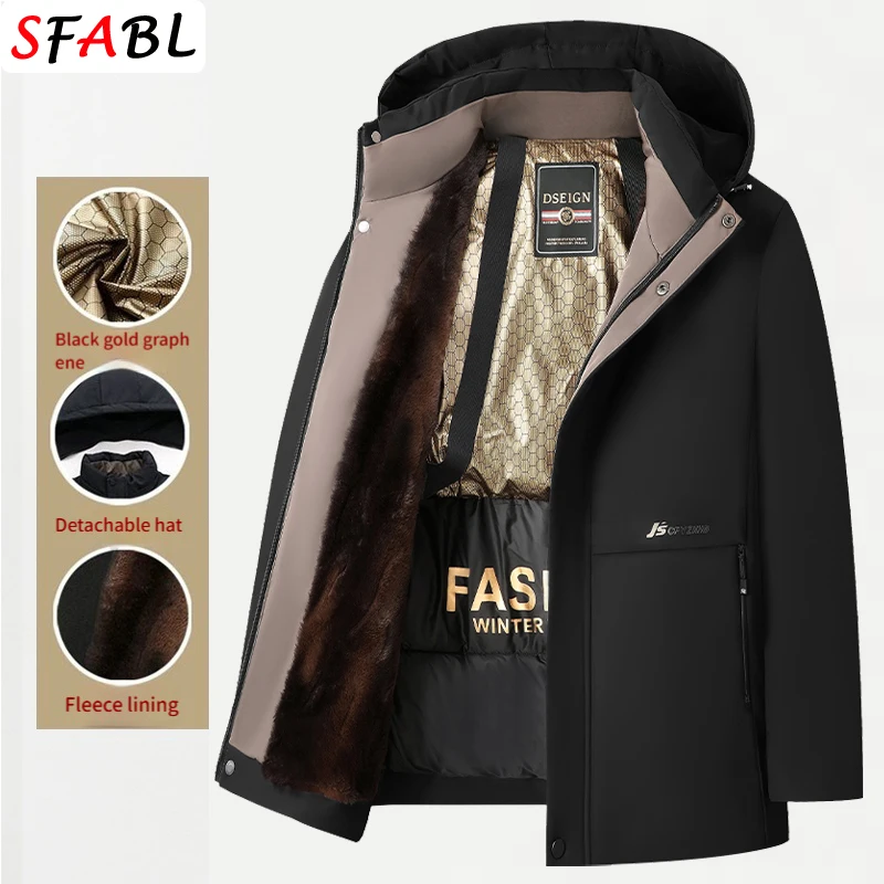 

Thicken Warm Parkas Winter Jackets for Men's Winter Coats Ski Snowboard Windproof Thermal Hooded Men's Winter Jacket Windbreak