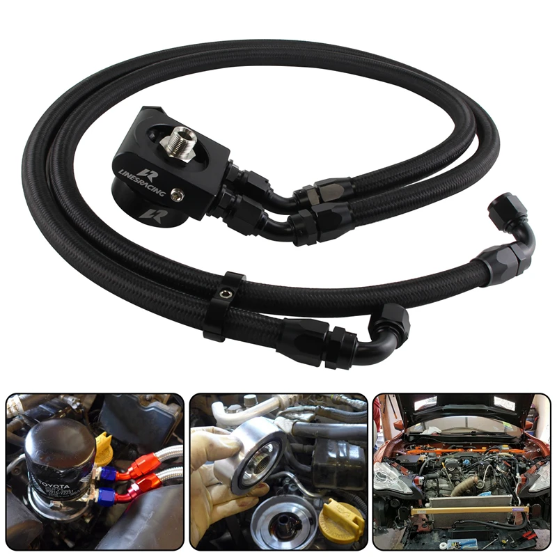 

Spacer & Fuel Lines & Thermostatic Oil Cooler Sandwich Adapter Fits for Subaru BRZ for Toyota 86 13-19 for Scion FR-S 13-15