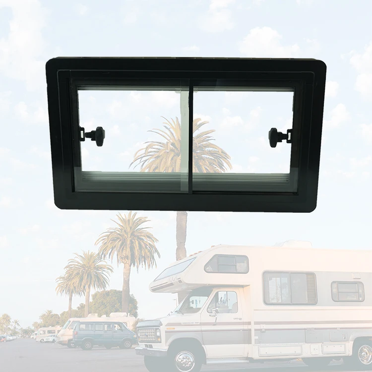 

Modern Design Camper Accessories Two Side Sliding Camper Sliding Window 900*450 mm With Insects Screencustom