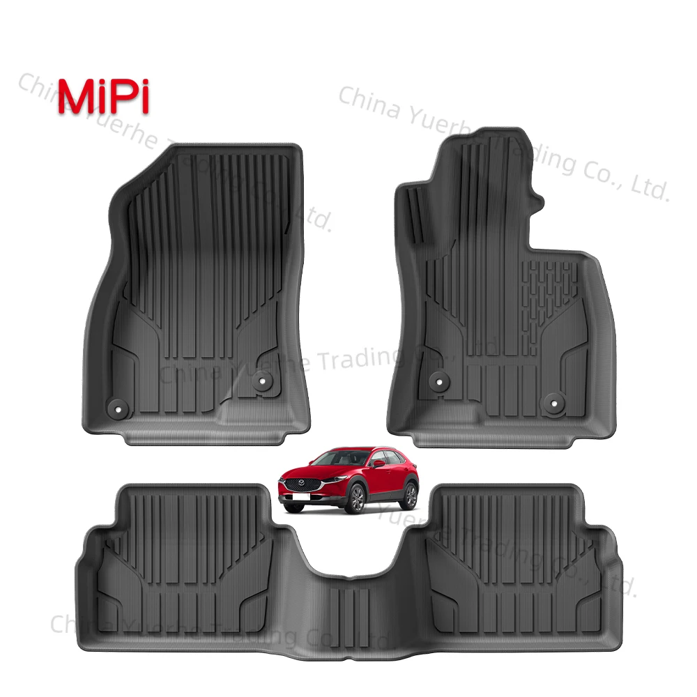 

Высококачественный водонепроницаемый нескользящий ковер, автомобильный коврик для ног, 3D TPE, автомобильные коврики, прочный автомобильный коврик RHD для Mazda3/CX30 2019-2024