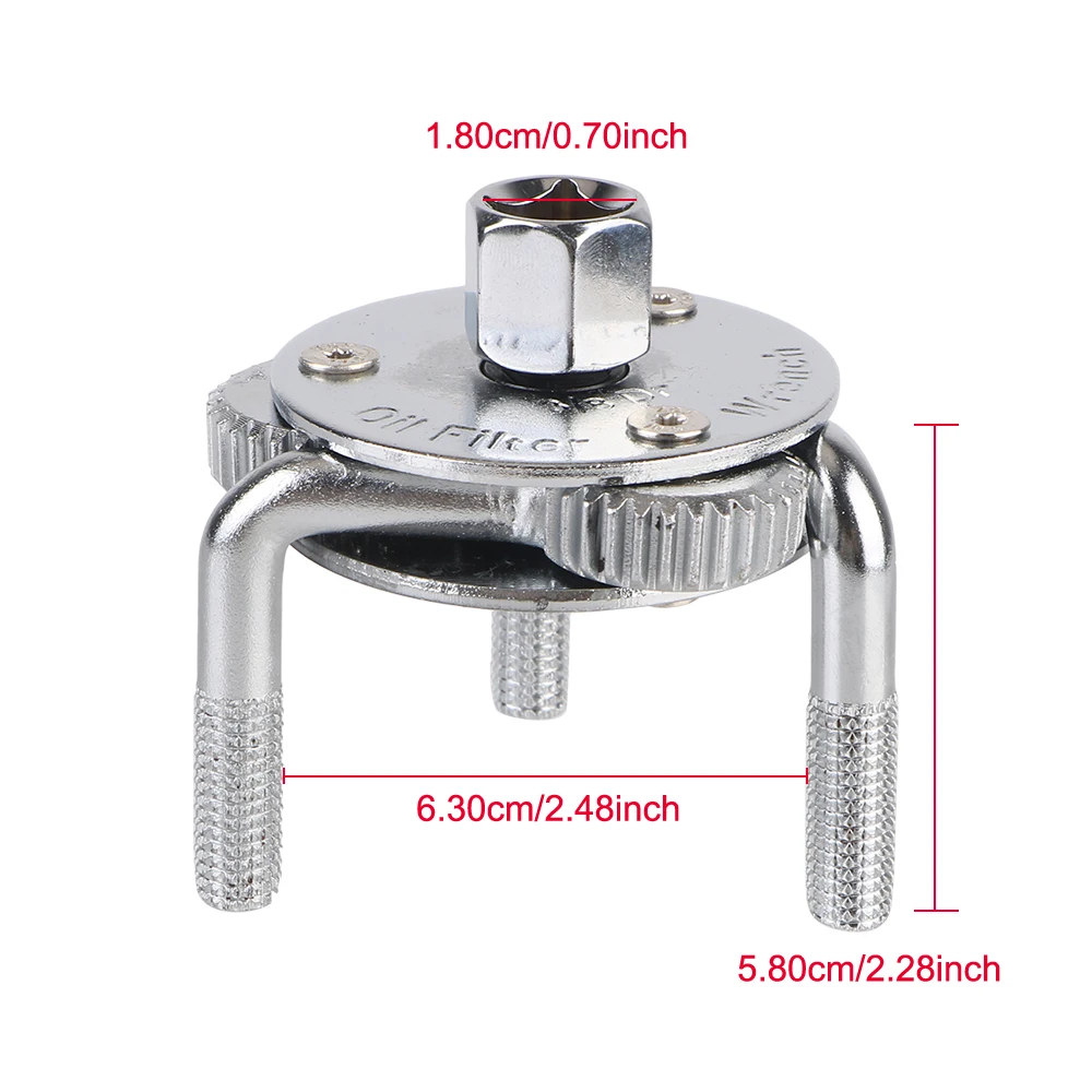 Adjustable Repairing Tool Spanner Remover Universal Oil Filter Wrench Auto Car Tool 3 Jaws 2 Ways