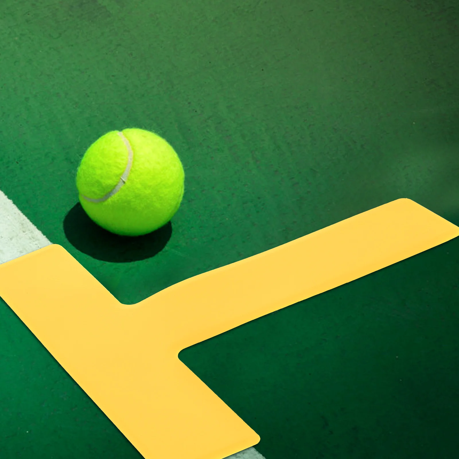 2 قطعة منصات معلقة على شكل حرف T قابلة لإعادة الاستخدام علامات بقعة رياضية لتدريب كرة السلة على الأرض أداة كرة القدم خط أرضي