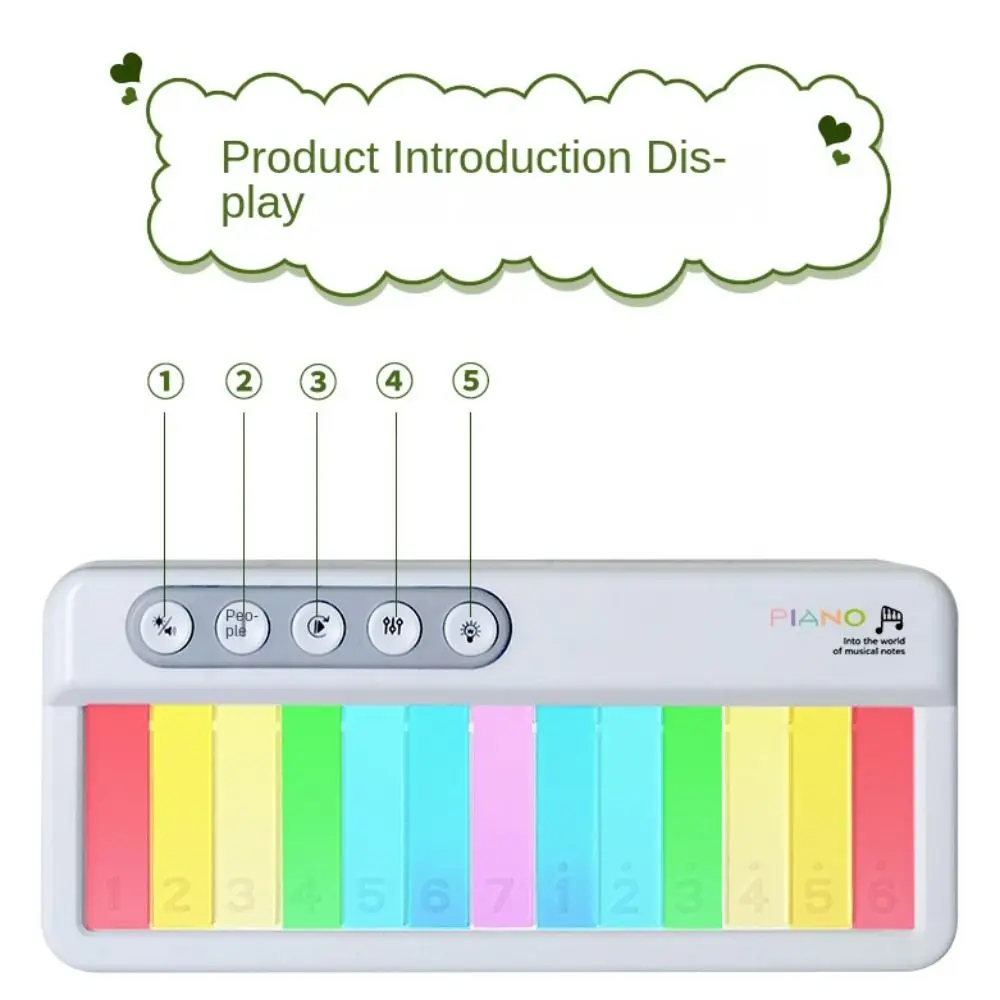 Piano électronique de poche multifonctionnel pour enfants, jouet musical d'apprentissage de la musique, clavier, orgue, début du dos