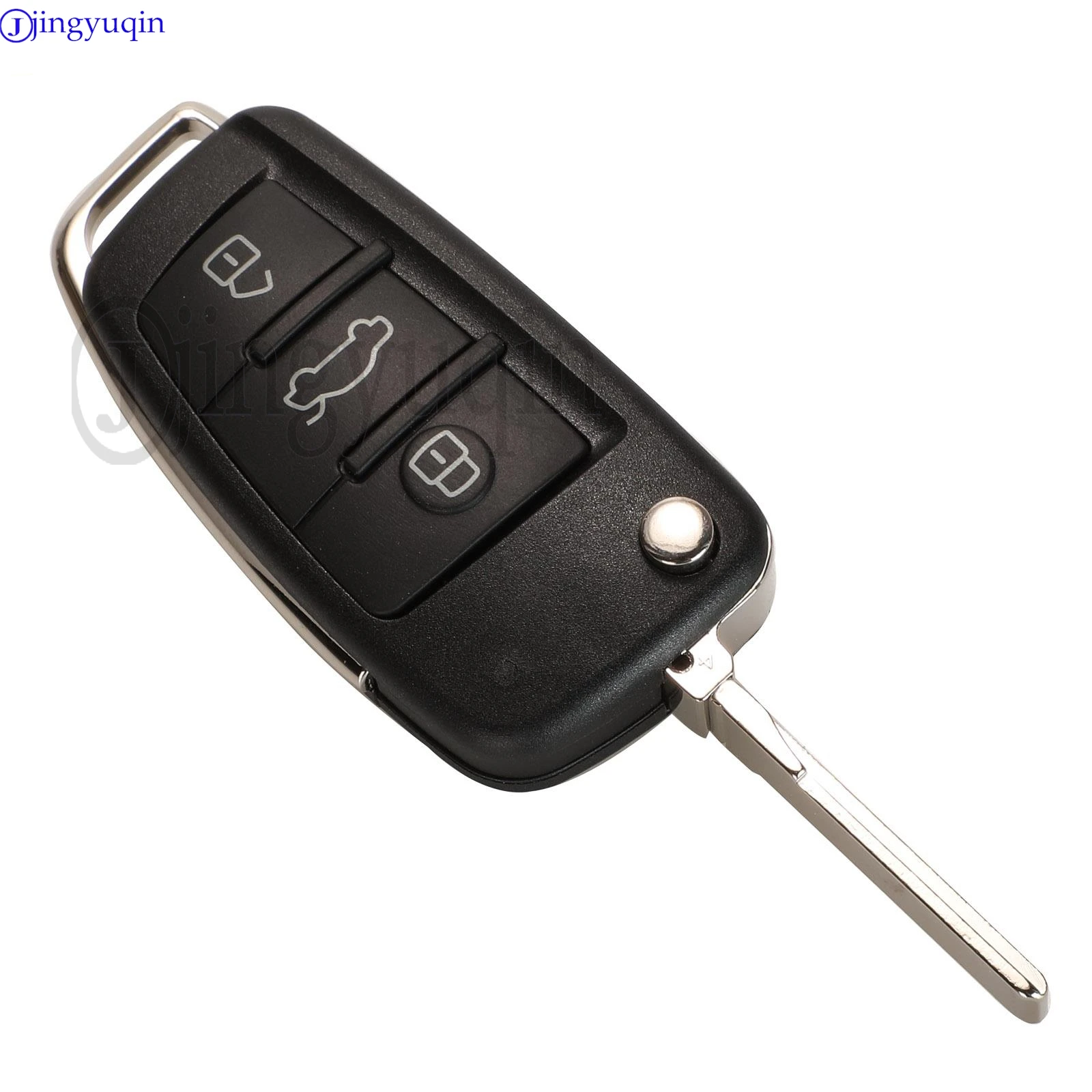 جينغ يوكين 8P 0837220 D 433Mhz ASK ID48 رقاقة مفتاح السيارة عن بعد لأودي A1 A3 TT S1 S3 Q3 2005 + 8P0 837 220 D التحكم فليب فوب