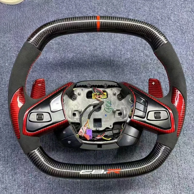 

Suitable for C8 carbon fiber steering wheel carbon fiber sports style