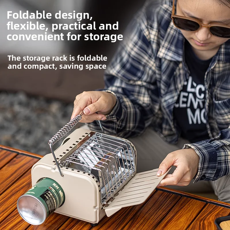 صغيرة محمولة في الهواء الطلق الكورية نمط كاسيت سخان داخلي دخاني حفرة النار التخييم جهاز تدفئة محمول الشاي القهوة المرجل سخان البيوتان