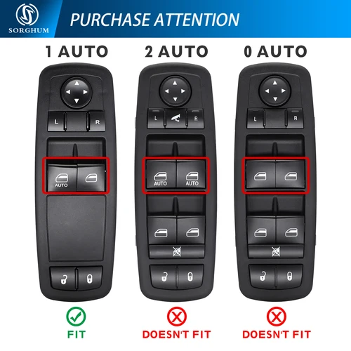 Imagen 2 del producto 04602627 AG para Dodge Grand Caravan Chrysler Town & Country 2008-2017 4602627 Interruptor de ventana elevadora de coche con conductor izquierdo automático individual AG