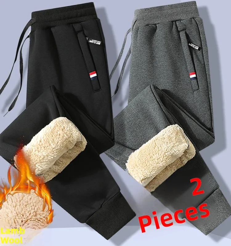 

Thiened Fce Winter Work Trousers for Men Outdoor Sports Casual Pants Large Size Warm Workwear Youth Faion Sle