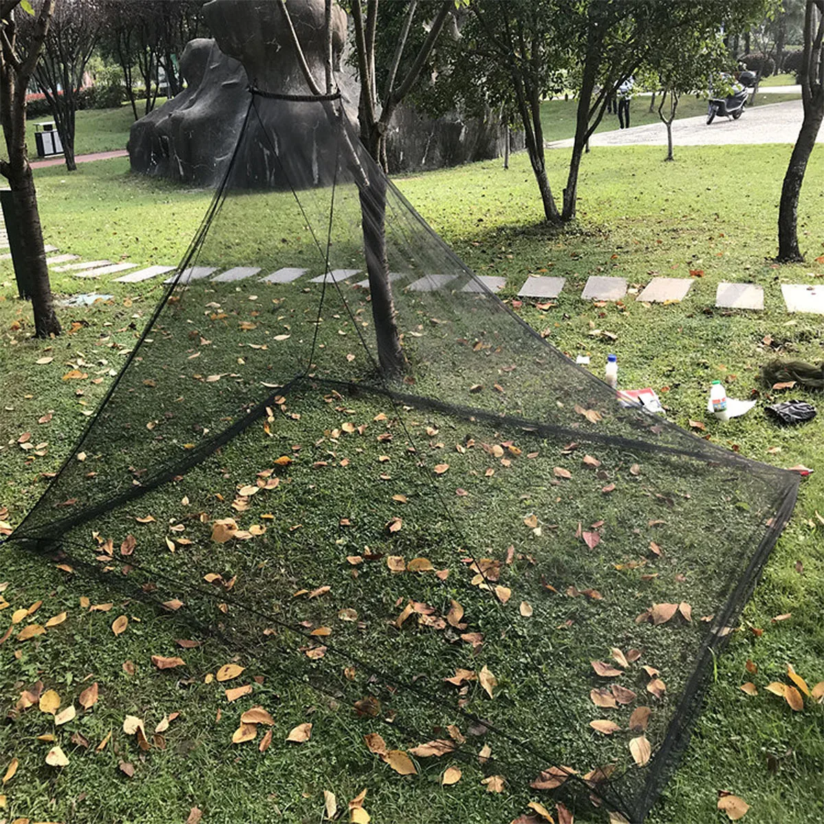 

5Pcs Anti-Mosquito Net Camping Tent Durable Portable Outdoor Triangle Tent Lightweight Picnic Mesh Net Outdoor Triangle Tent,