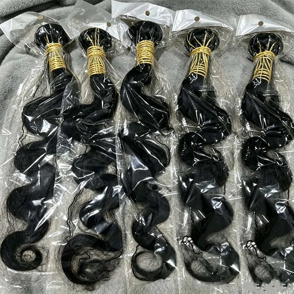 

BINF Hair Body Wave Bundles Human Hair Brazilian Hair Weave Bundles Natural Black Human Hair Extensions 2 3 4 PCS Bundles For Women