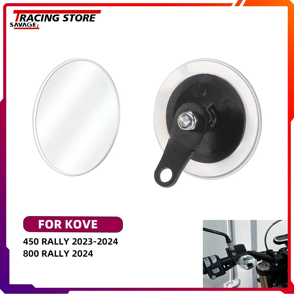 

2024 450 Motorcycle Adjustable Rear View Mirrors For KOVE 450 Rally 800 Rally HD Motorbike Handlebar End Side Mirror Wide Angle