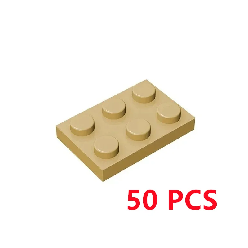 50 sztuk/partia klocki 3021 płyta 2x3 cegły DIY Assmble kolekcje luzem modułowe GBC zabawki dla high-tech MOC Set