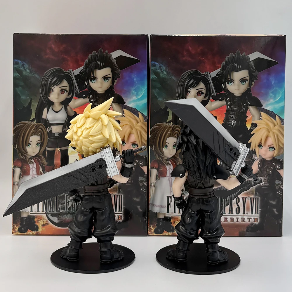 Anime Cloud Strife Tifa Lockhart Aerith Gainsborough Zack·Fair Figuur Model PVC Speelgoed Desktop Ornament Accessoires Cadeau 11-12.5cm