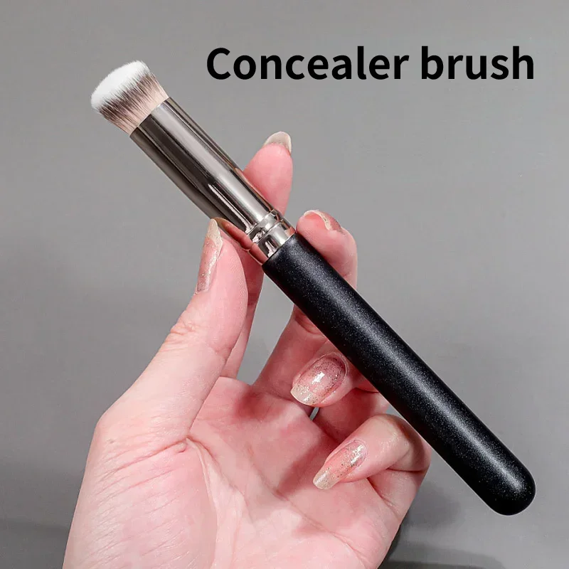 1 Pc Professional Makeup Brushes Set High-End Foundation Concealer Contour Blending Beauty Cosmetic Brush Frosted Wooden Handle