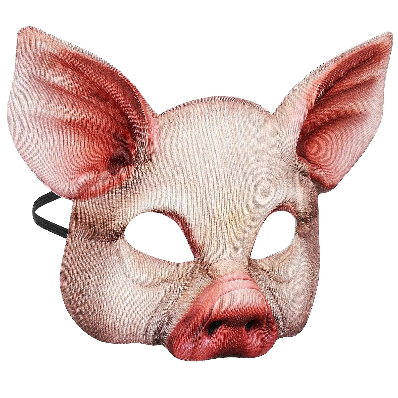 Adult Pig Mask Halloween Realistic Half Face Animal Mask for Cosplay Masquerade Party Carnival Festival Costume Prop Scary Funny
