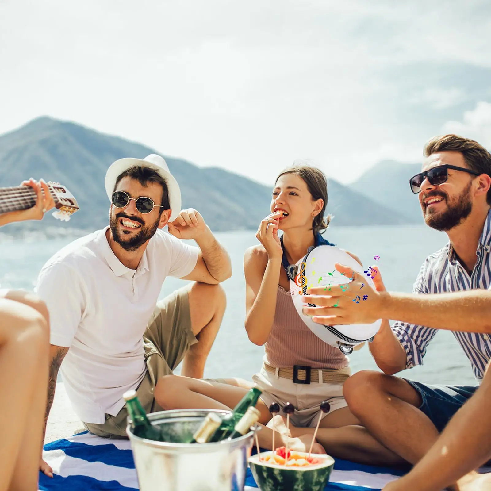 الدف للأطفال 6 بوصة باليد طبل الدف 6 قطع التعليمية قرع آلة موسيقية ل KTV الترفيهية