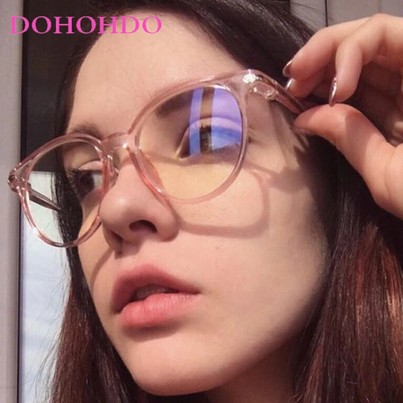 

Luxury Designer Round Decorative Glasses Frame Women Vintage Trend Classic Small Frame Glasses Outdoor Travel Fishing Eyewear