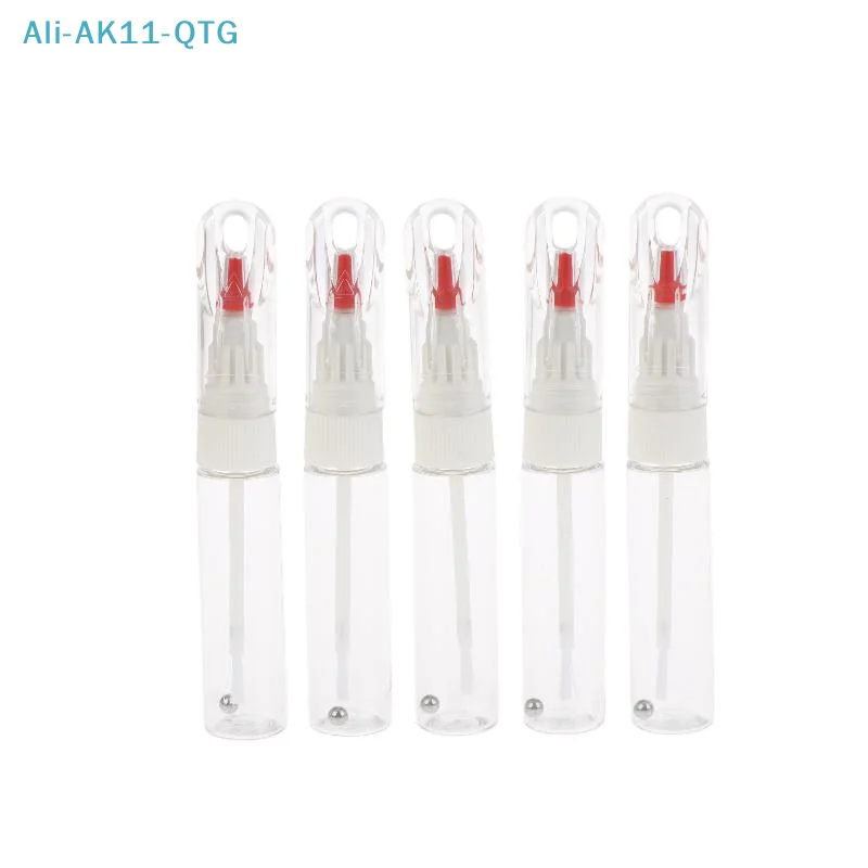 1/5Pcs 2 In 1 Needle Brush Dual-use Nail Polish Pen Empty Bottle Touch-up Paint Bottles Paint-mending Pen Dotted Pen+Drawing Pen