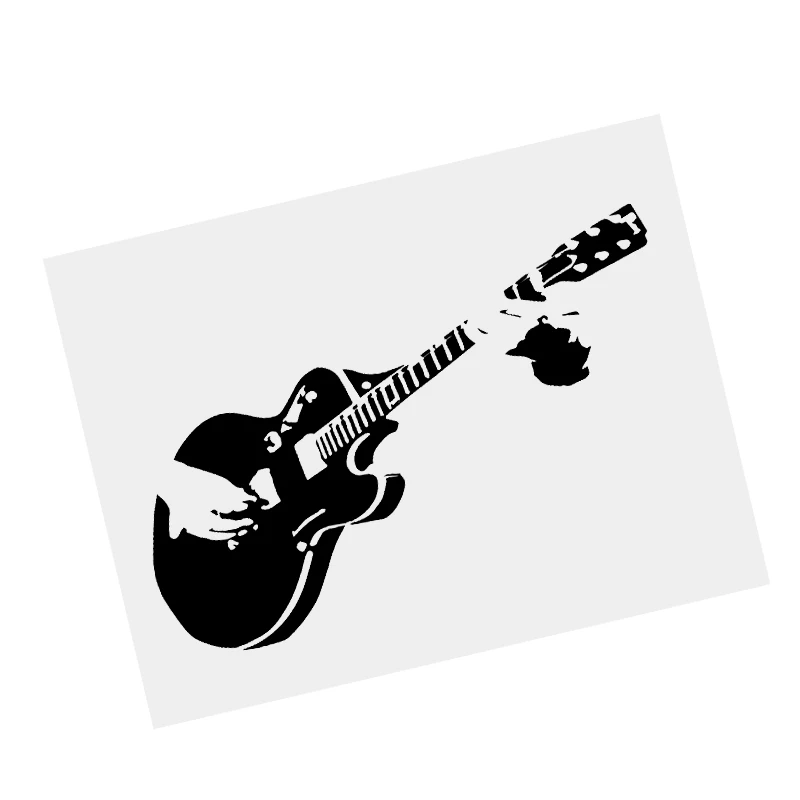 Y464# Car Sticker Personalized Rock Music Guitarist Vinyl Decoration Car Accessories Waterproof Decoration Pegatinas Para Coche