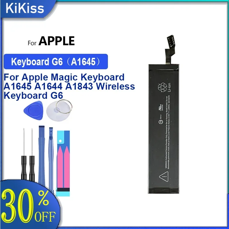 For Apple Magic Keyboard A1645 A1644 A1843 Wireless Keyboard G6 Keyboard G6(A1645) 793mAh Wireless Keyboard Battery