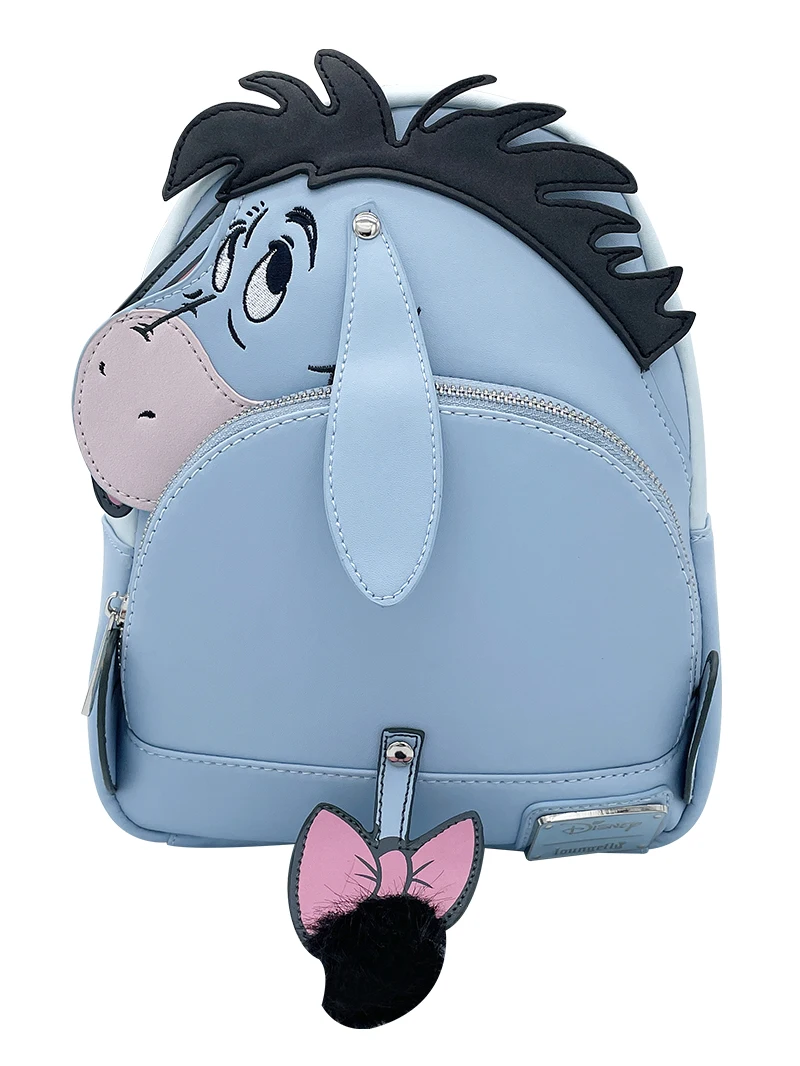 Disney Winnie the Pooh Eeyore Peripheral PU Leather Fashion Brand Backpack Best Birthday Gift Outdoor Bag Beautiful Mochila