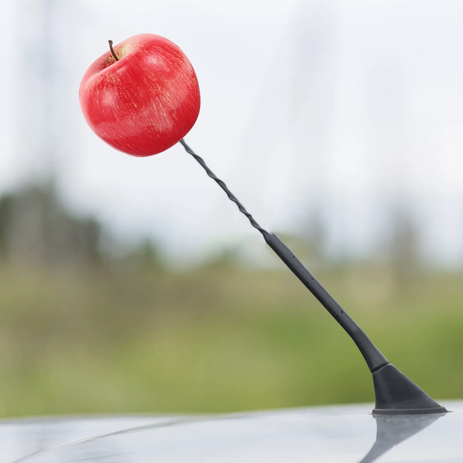 

Cute Apple Shaped Topper Roof Decoration Ball Universal Durable Easy Installation Vehicle Ornament Fruit Themed Accessories