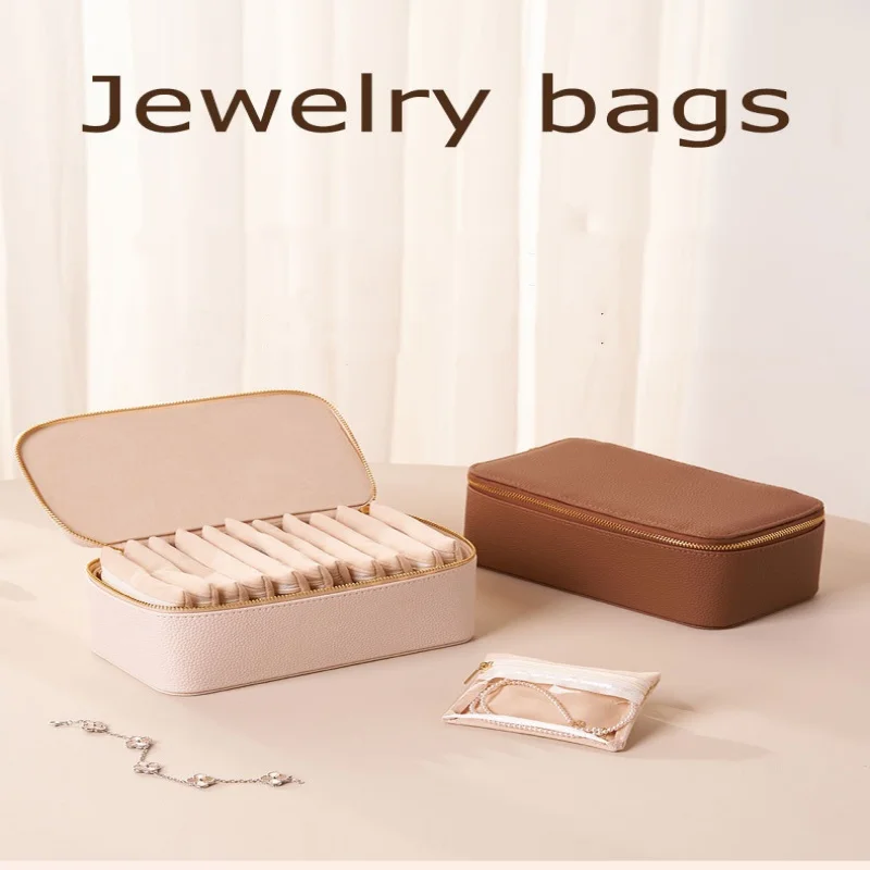 

Travel Jewelry Box Velvet Small Ring Packaging Jewelry Storage Box Compact Jewelry Box For Gift For Her Home Organization