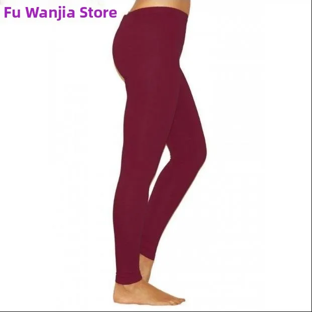 Low Waist Slim Cotton Leggings for Women  Base Layer Pants Comfortable Fit Bot Spring Faion Ladies' Clothing