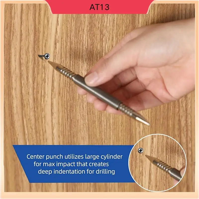 

AT13 3 Pcs Dual Head Nail Setter And Hinge Pin Punch Set,Hammerless Spring Nail Punch Door Hinge Pin Remover Tool 5000 PSI