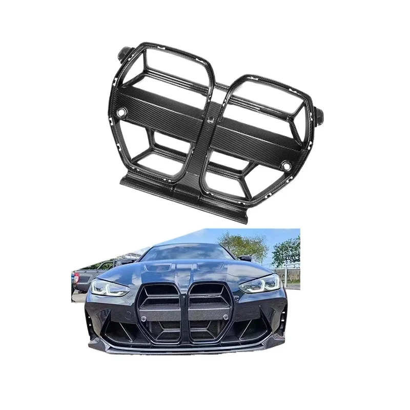 High Level Material  Carbon Fiber M4 G82 Front Bumper Grille Center Frame Air Intake Grill
