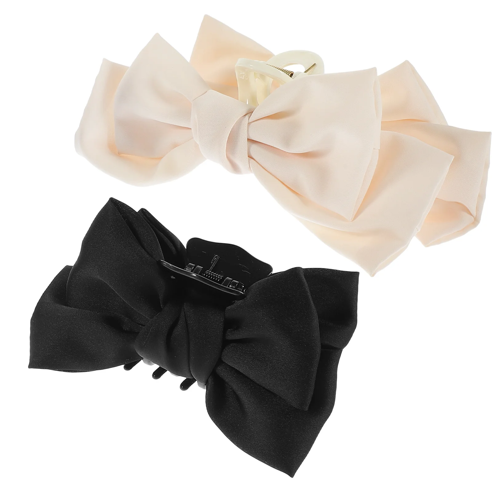 قطعتان من مشابك الشعر على شكل فيونكة على شكل فراشة، مشابك مخلب كبيرة، إكسسوارات شعر مزخرفة لطيفة للنساء لحفلات الزفاف وأعياد الميلاد وعيد الميلاد #4