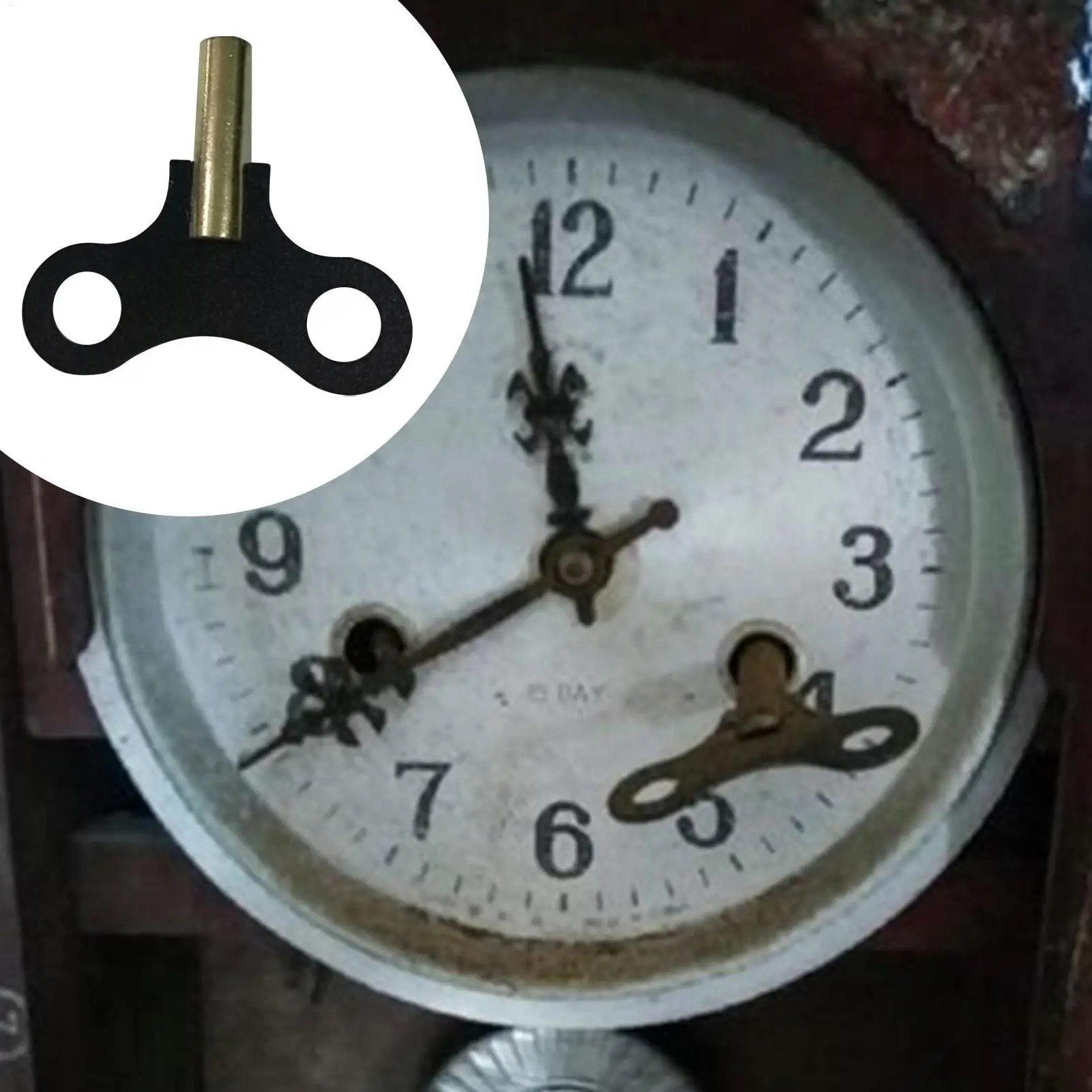 Clock Winding Key Wood Clock Key Sturdy Clock Tool Winding Chain Repair Tool Alarm Clocks and Wind Chain Repair