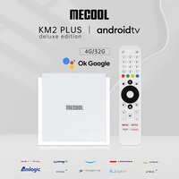 DDR4 4GB 32G MECOOL KM2 Plus Deluxe Android 11.0 TV Box 4K Amlogic S905X4 Dual WiFi6 BT6 1000M LAN vs x96 x10 h96 max m9