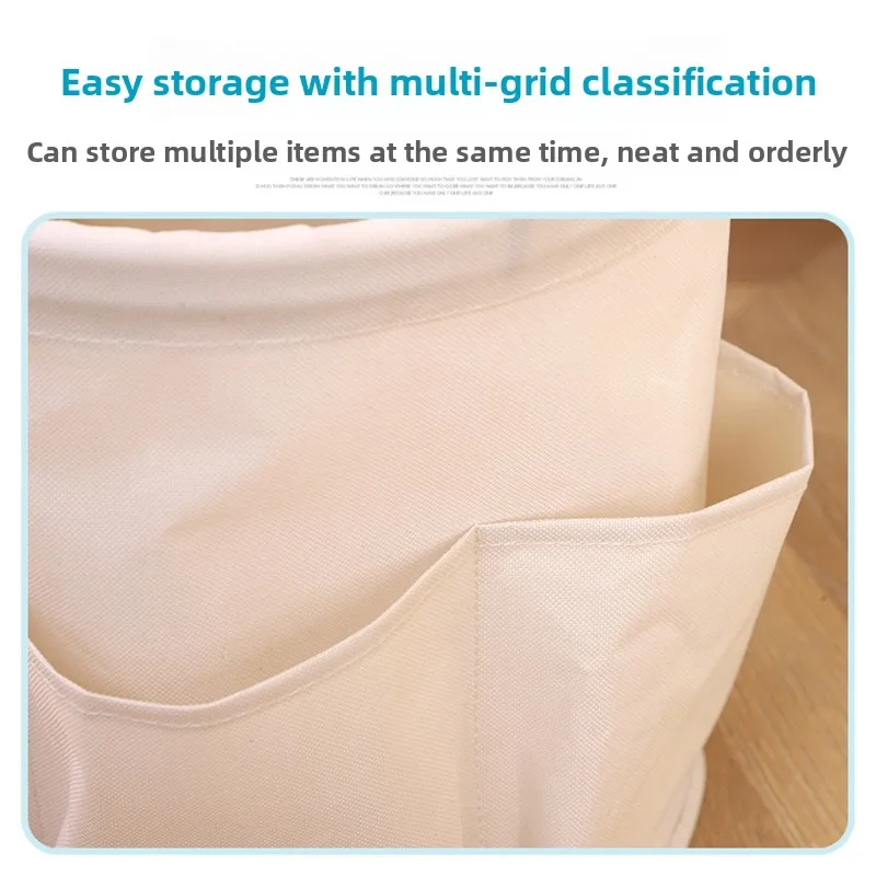 سلة نزهة للتخييم في الهواء الطلق، سلة شاطئ محمولة قابلة للطي، سلة حمام، سلة منزلية للأم والطفل #2