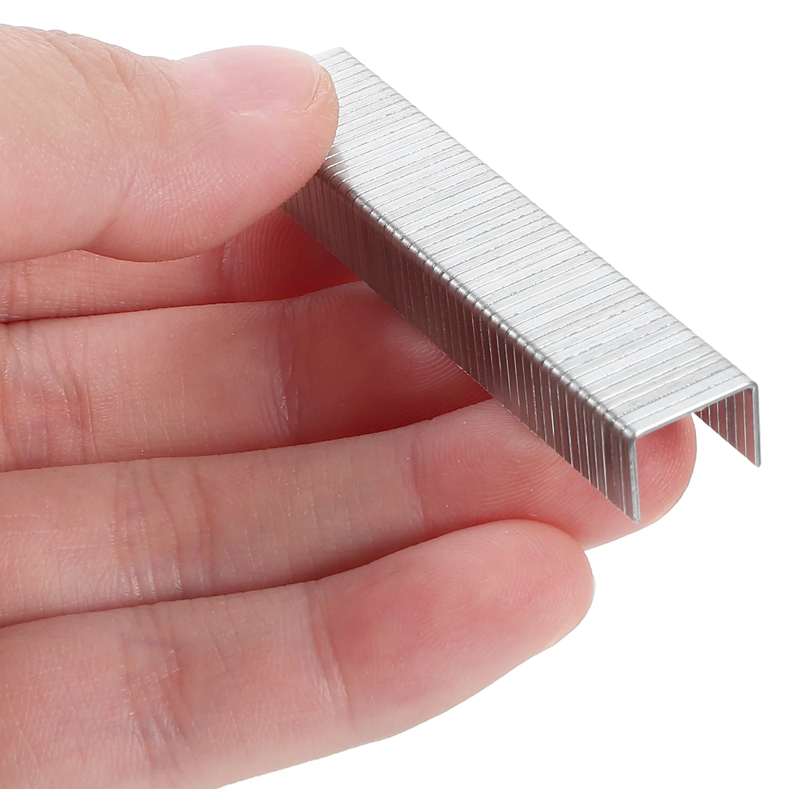 

1000pcs U shaped Nails Woodworking Carbon Steel Staples Compatible Pneumatic Electric Staplers Lightweight Practical Design