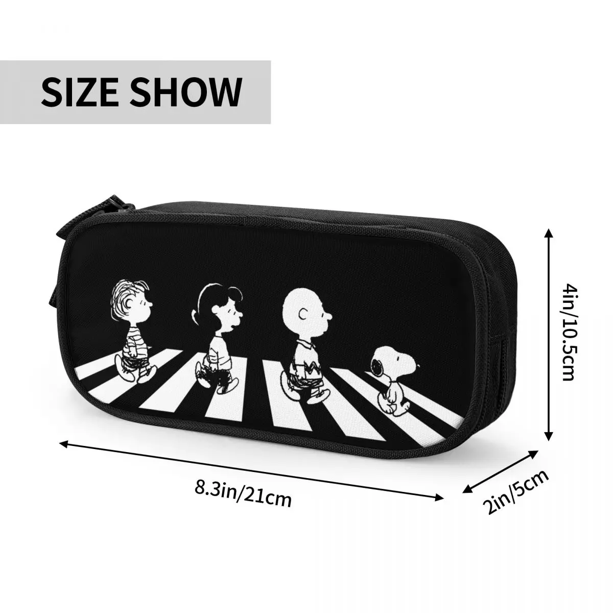 Rock Tees Group Walk Snoopy Pencilcases Pen for Girls Boys Big Capacity Bag studenti regali scolastici cancelleria