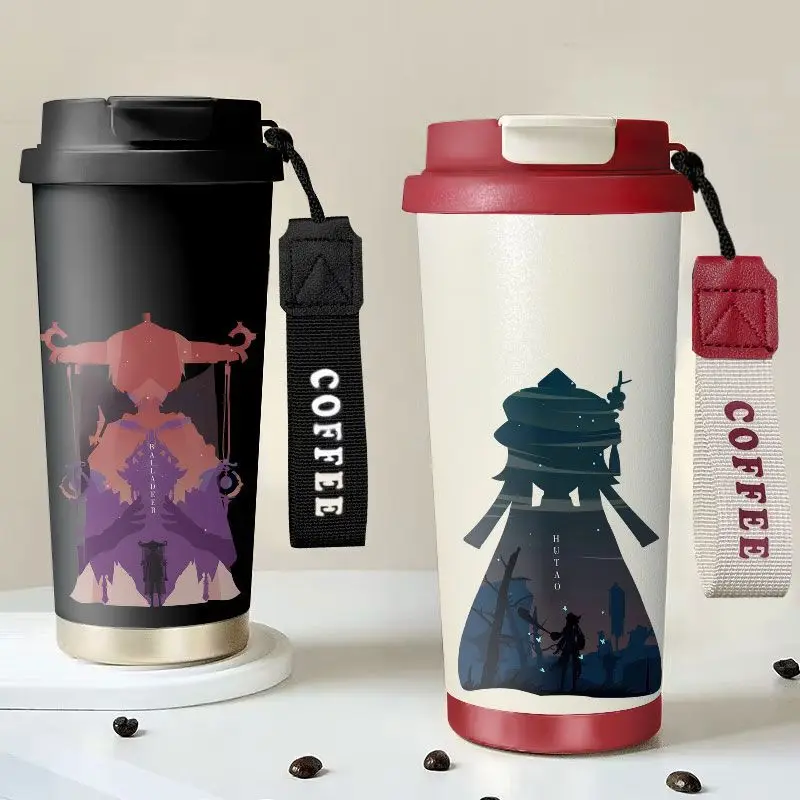 

Game 2025 GS Impact Anime Cos Balladeer Hutao 530ml Q-version Print Portable Travel Q-version Insulated Water Cup Prezzie