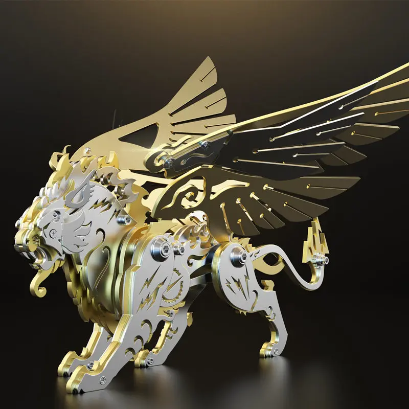 

God Beast DIY Metal Assembly Animals Model Kits 3D Puzzles Mechanical Toy Ancient Chinese Beasts Model Toy Set P504