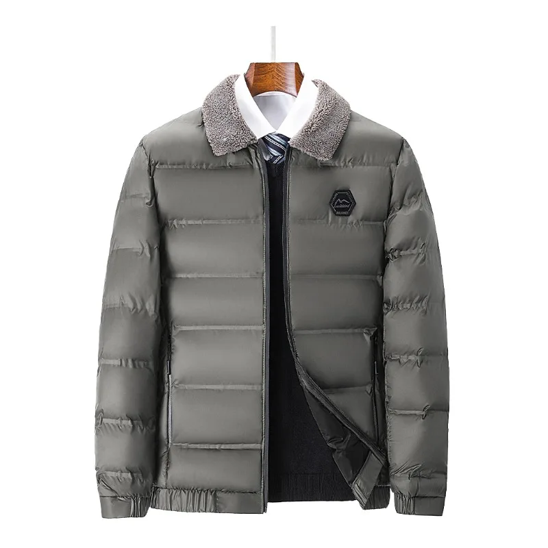 

Модная зимняя теплая мужская зимняя куртка-паркер, ветровка, стеганое пальто с бриллиантами, простое модное взрывное однотонное пальто