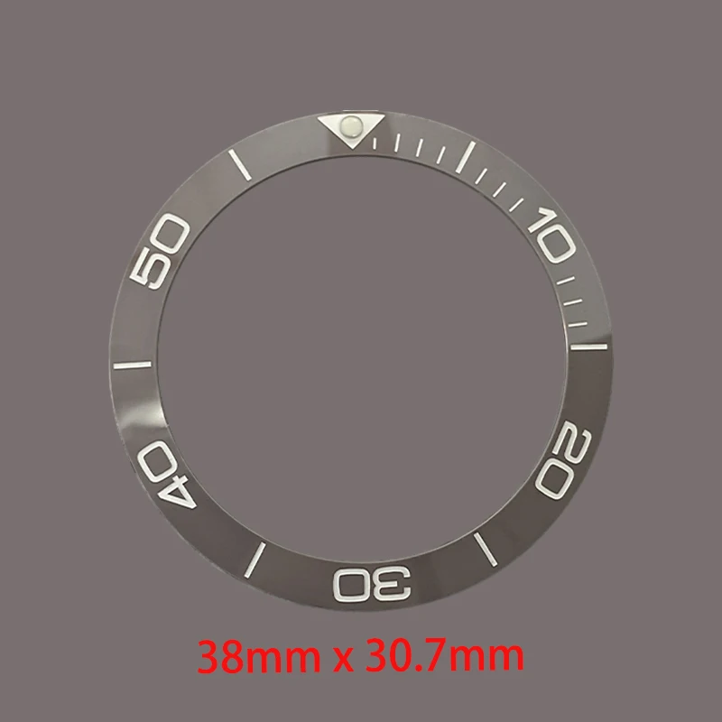Mod 38mmx30.7mm Curved Ceramics Watch Bezel Insert Fits SKX007 SKX009 SUB Case NH36 NH35 Watch Bezel Ring Refit Parts - Image 5