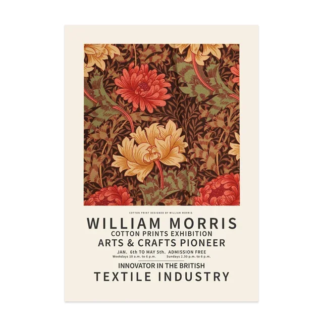 Vintage Botanische Bloemenposter Wilde Plant William Morris Canvas Schilderij Wandkunst Esthetiek Muurschildering Huis Keuken Kamer Decoratie Cadeau