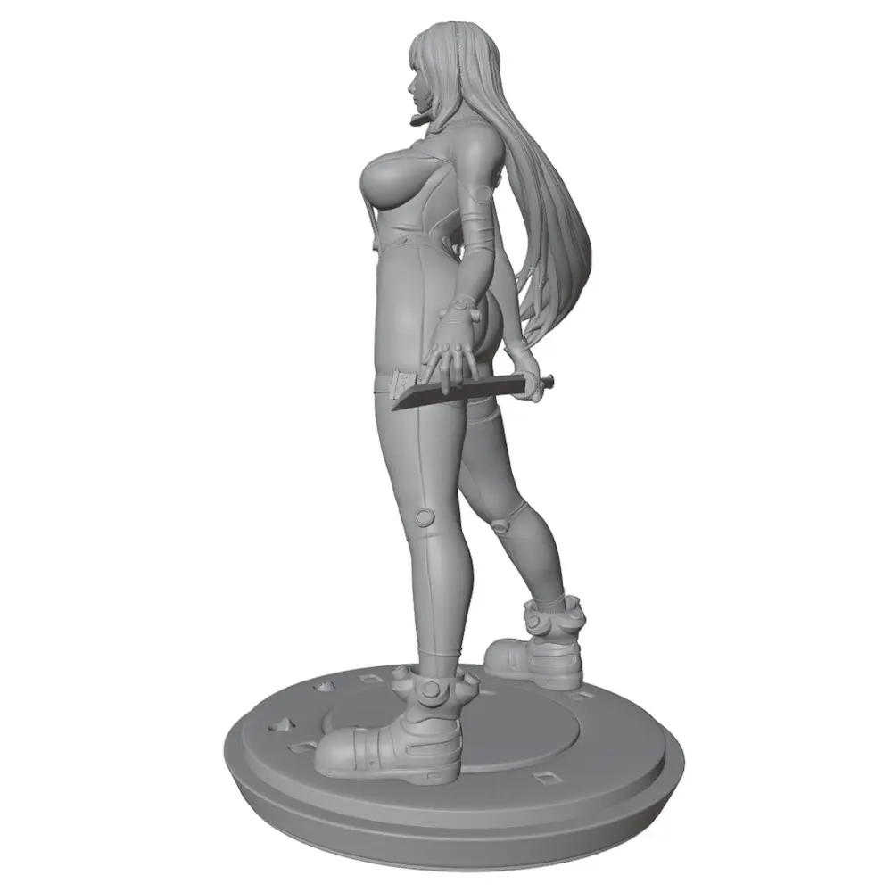 1/24 Sexy Girl Resin Model Kits GK Miniature 3D Printed Gray Model Figurine DIY Doll Collection Unassembled And Unpainted