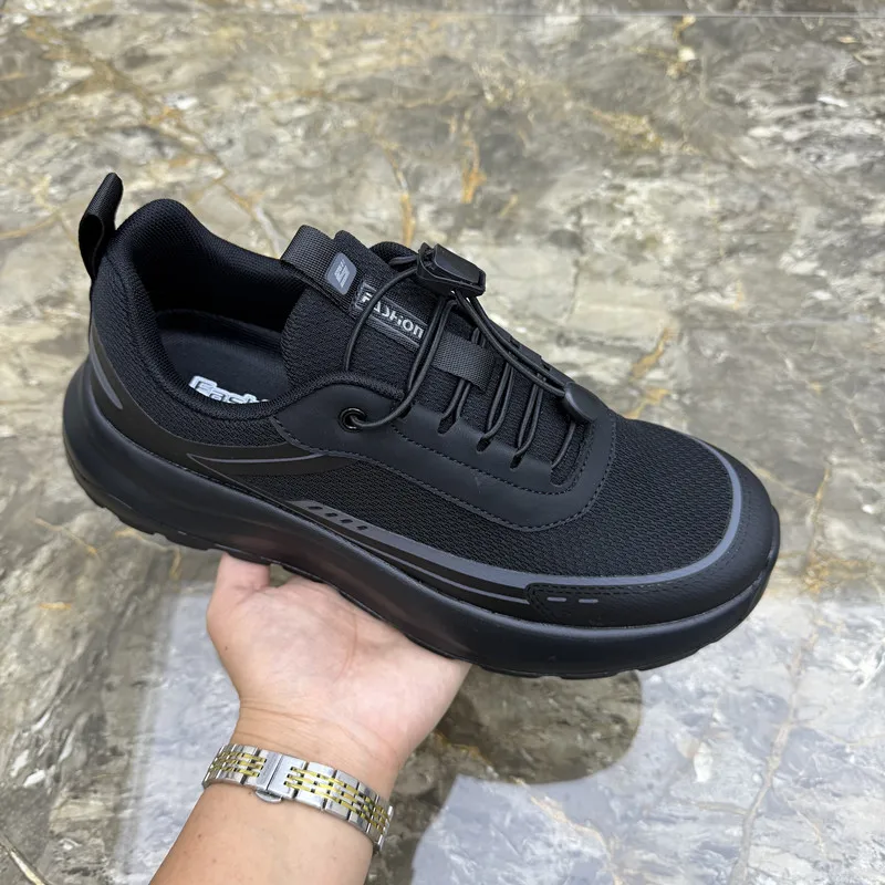 men's-black-thick-bottom-sports-shoes-breathable-comfortable-casual-slip-on-lightweight-soft-bottom-fashionable-shoes