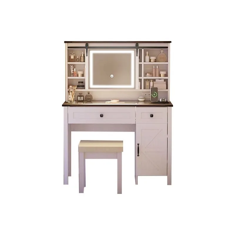 

Bedroom dressing table with mirror Cosmetics storage cabinet Integrated dressing table Modern simple master bedroom