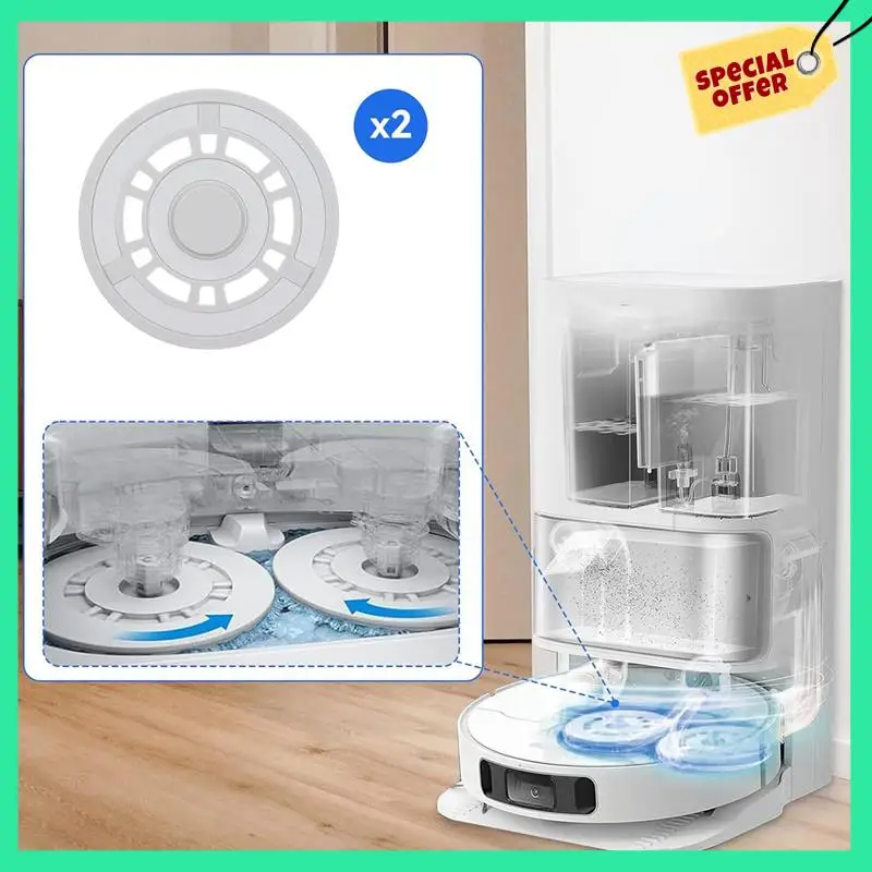 

-A14E 2Pack Mop Pad Plate Accessories For Dreame L10 Ultra/ L10S Pro Robot Vacuum Cleaner