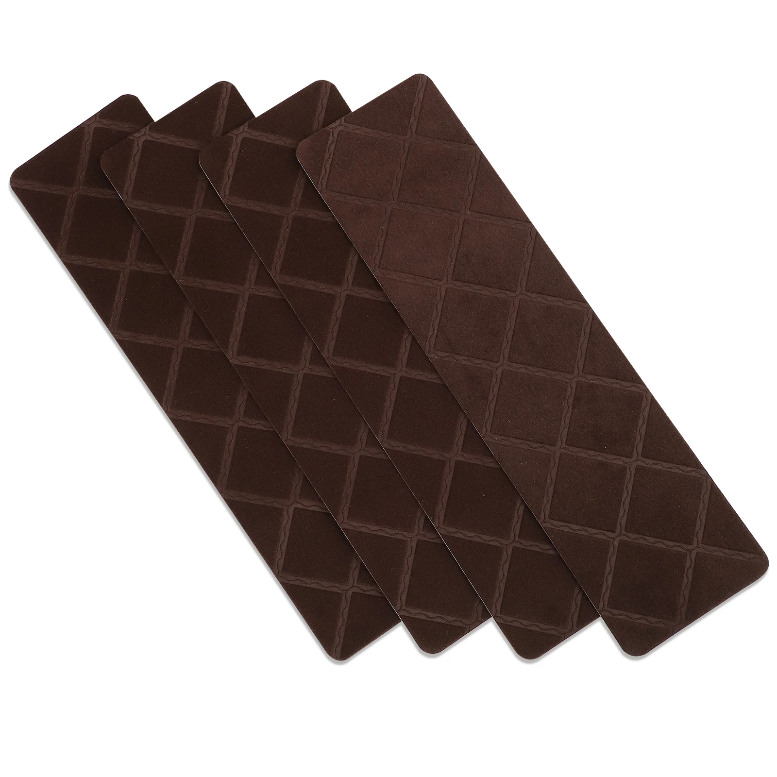 

4pcs Anti Slip Stair Treads PVC Step Mats for Indoor Outdoor Home Decor Reusable Self Adhesive Carpet Pets Safety