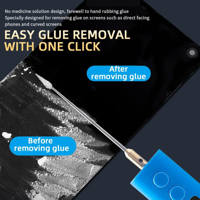 

ZK Intelligent Electric Glue Remover with 6 Adjustable Speeds Motor Forward Reverse Rotation for Phone Screen Glue Removal